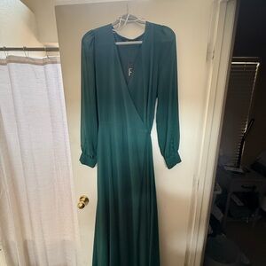 Elegant Green Maxi Dress
